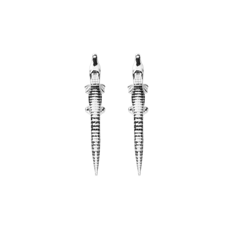 Alligator Mini Silver Studs