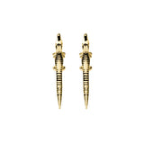 Alligator Mini Gold Plated Studs