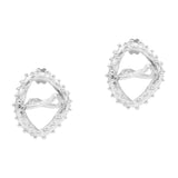 The Theta Silver Earrings