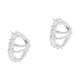 The Theta Silver Earrings