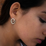 The Theta Silver Earrings