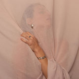 Der Thetis Silver Ring w. Labor gewachsener Saphir