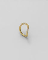 Thorn Band I Paved 18K Gold Ring w. Diamonds
