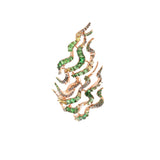 Smoke Haze 18K Rose Gold Earrings w. Tsavorites