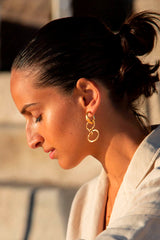 Small Nature 18K Gold Hoops