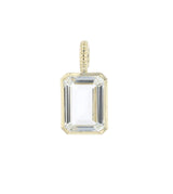 Jollie Detachable 14K Gold Pendant w. White Topaz