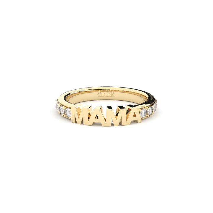Becoming Luxury Eternity Mama 18K Guld Ring m. Lab-Grown Diamanter