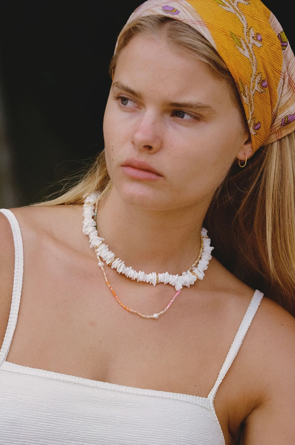 Rainbow Nomad Gold Plated Necklace w. Mixed coloured Beads & Pearls