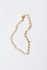 The Statement Gold Plated Necklace w. Pearls
