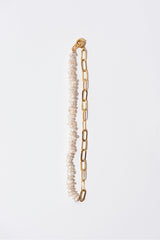 The Statement Gold Plated Necklace w. Pearls