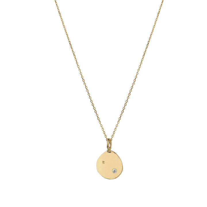 Code 14K Gold Necklace w. Diamond