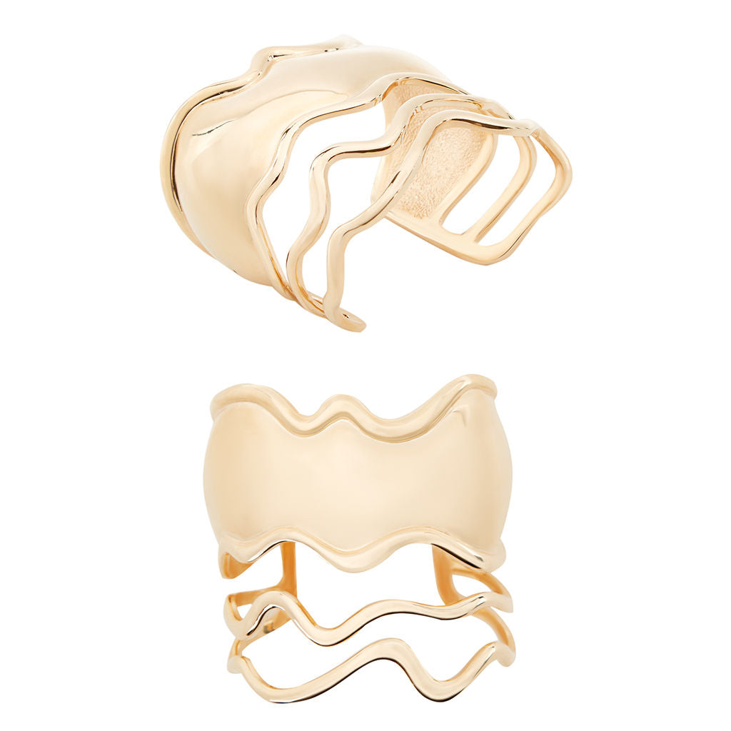 Lava Gold Plated Bangle