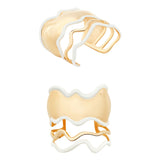 White Lava Gold Plated Bangle