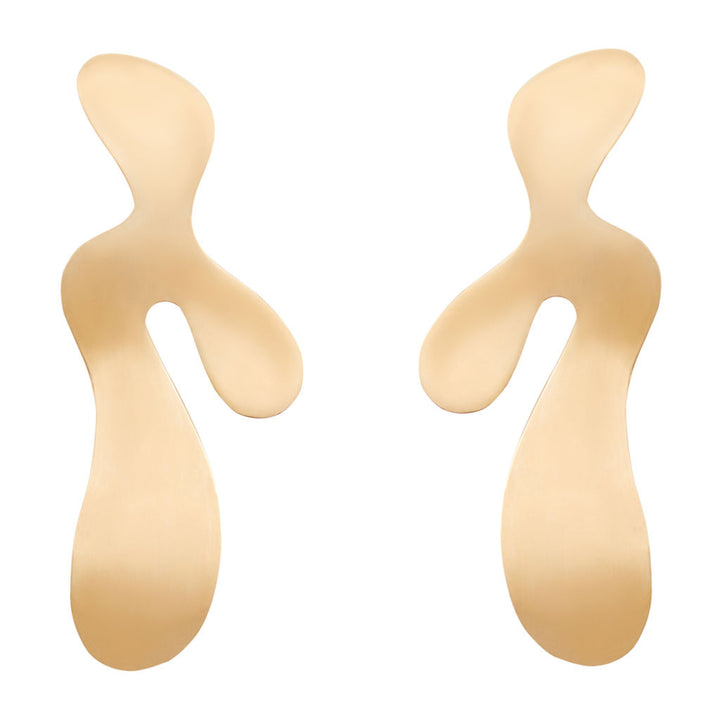 Lava full Gold Plated Earrings