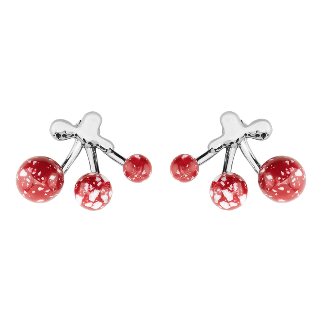 Lava red Gold Plated Studs