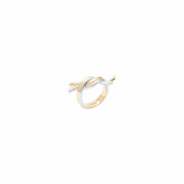 Venus Hvid Rhodium & Forgyldt Ring