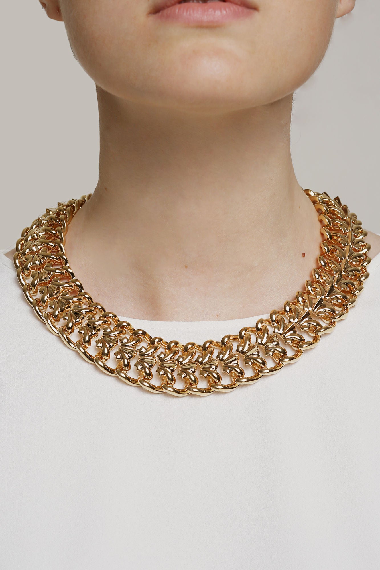 Hula Hoop Gold Plated Necklace