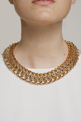 Hula Hoop Gold Plated Necklace