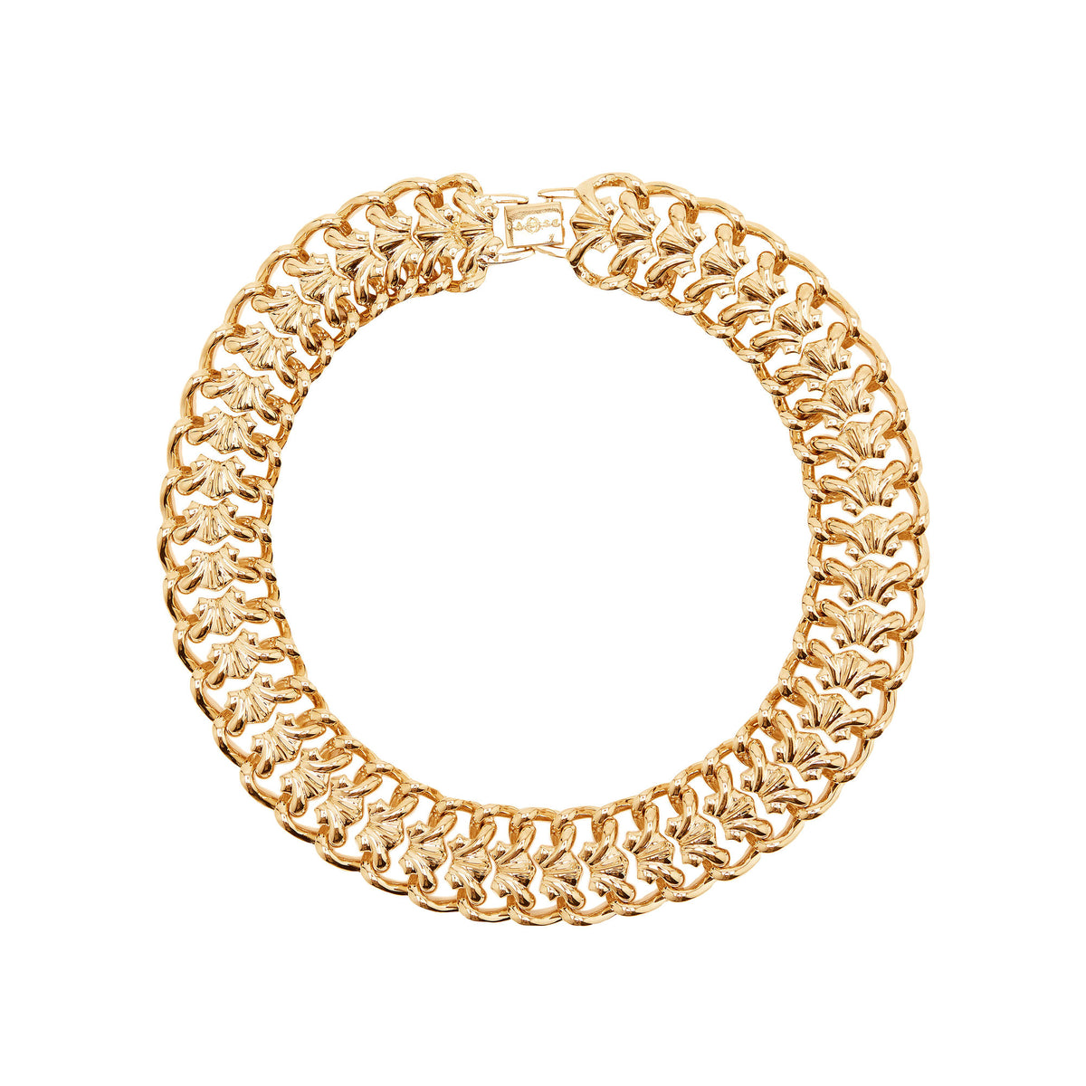 Hula Hoop Gold Plated Necklace