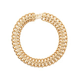 Hula Hoop Gold Plated Necklace