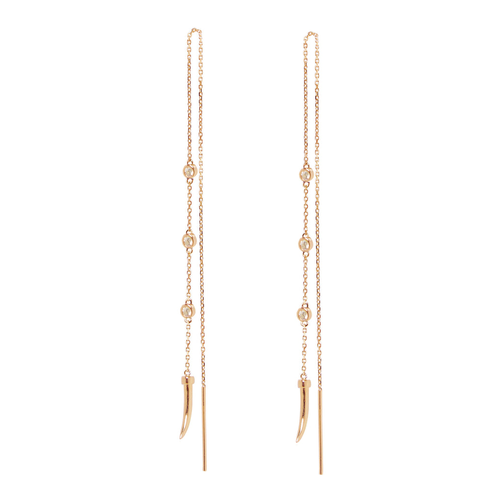 Kapselpaar goldplattierte Ohrringe w. Kristall