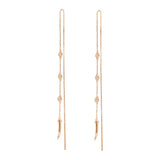 Kapselpaar goldplattierte Ohrringe w. Kristall