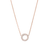 Matiné 18K Rosegold Necklace w. 42 Diamonds