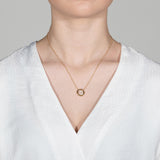 Matiné 18K RoseGold & Whitegold Necklace w. 31 Diamonds