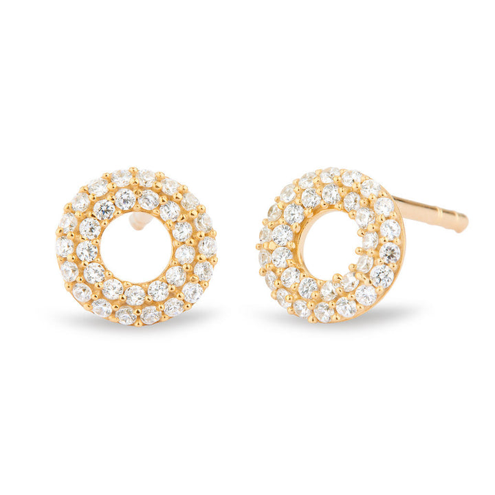 Matiné Ohrstecker 18K Gold mit 62 Diamanten