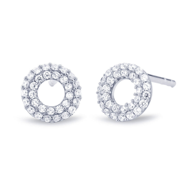 Matiné Pavé Ohrstecker 18K Weißgold mit 62 Diamanten