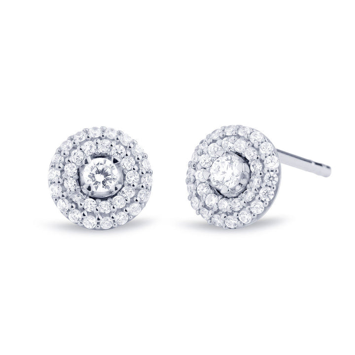 Matiné Ohrstecker 18K Weißgold mit 64 Diamanten