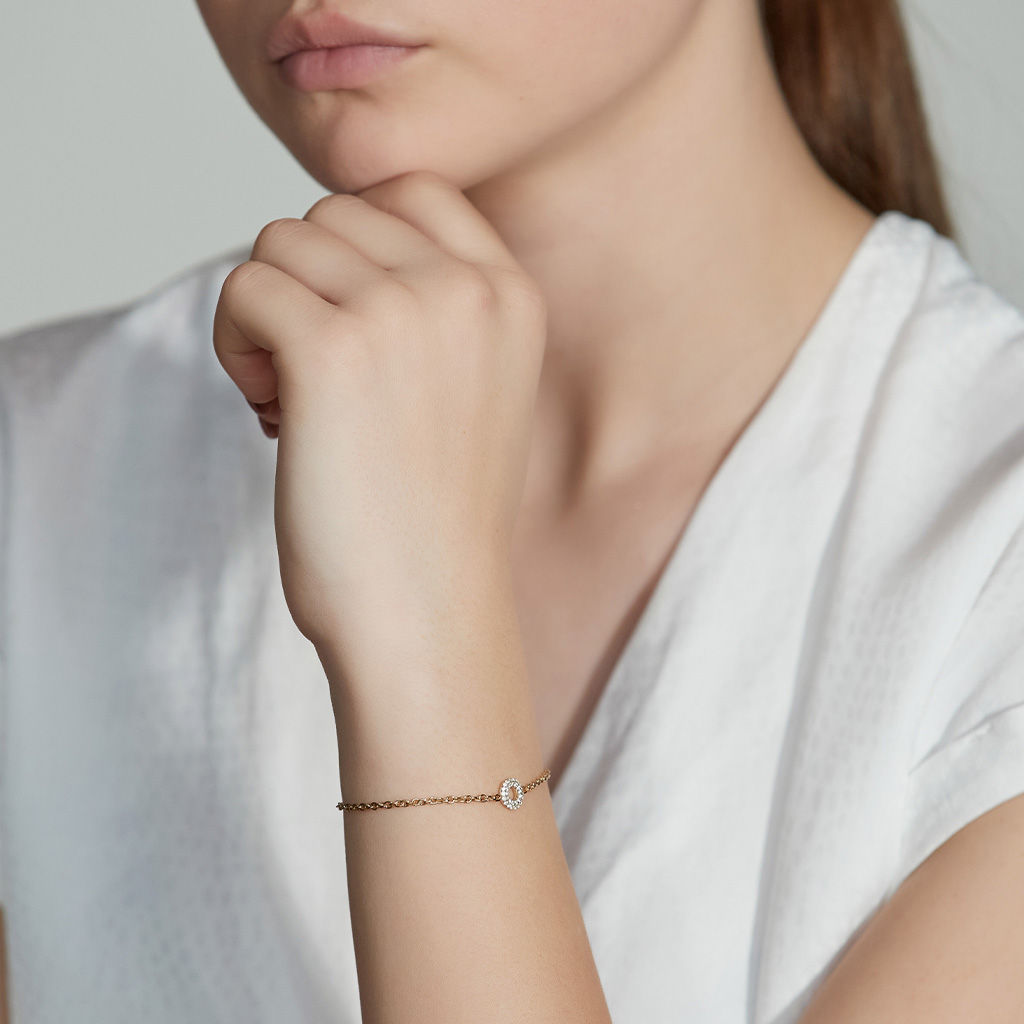 Matiné 18K Gold Bracelet w. 31 Diamonds