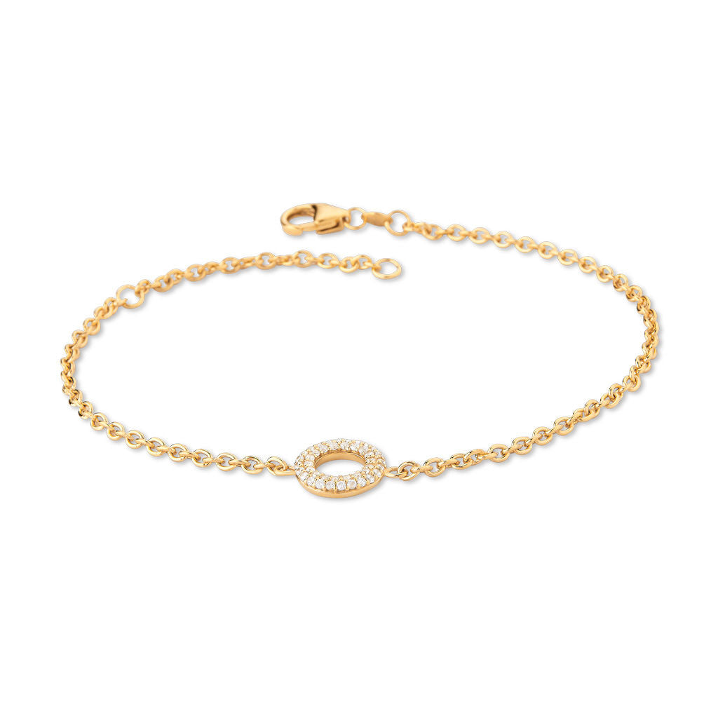 Matiné 18K Gold Bracelet w. 42 Diamonds