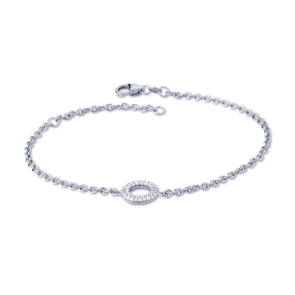 Matiné 18K Whitegold Bracelet w. 42 Diamonds