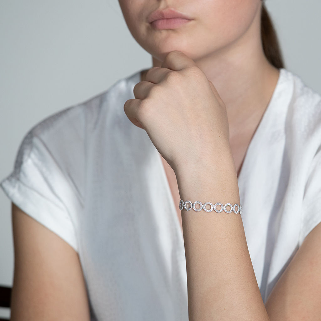 Matiné 18K Whitegold Bracelet w. 752 Diamonds