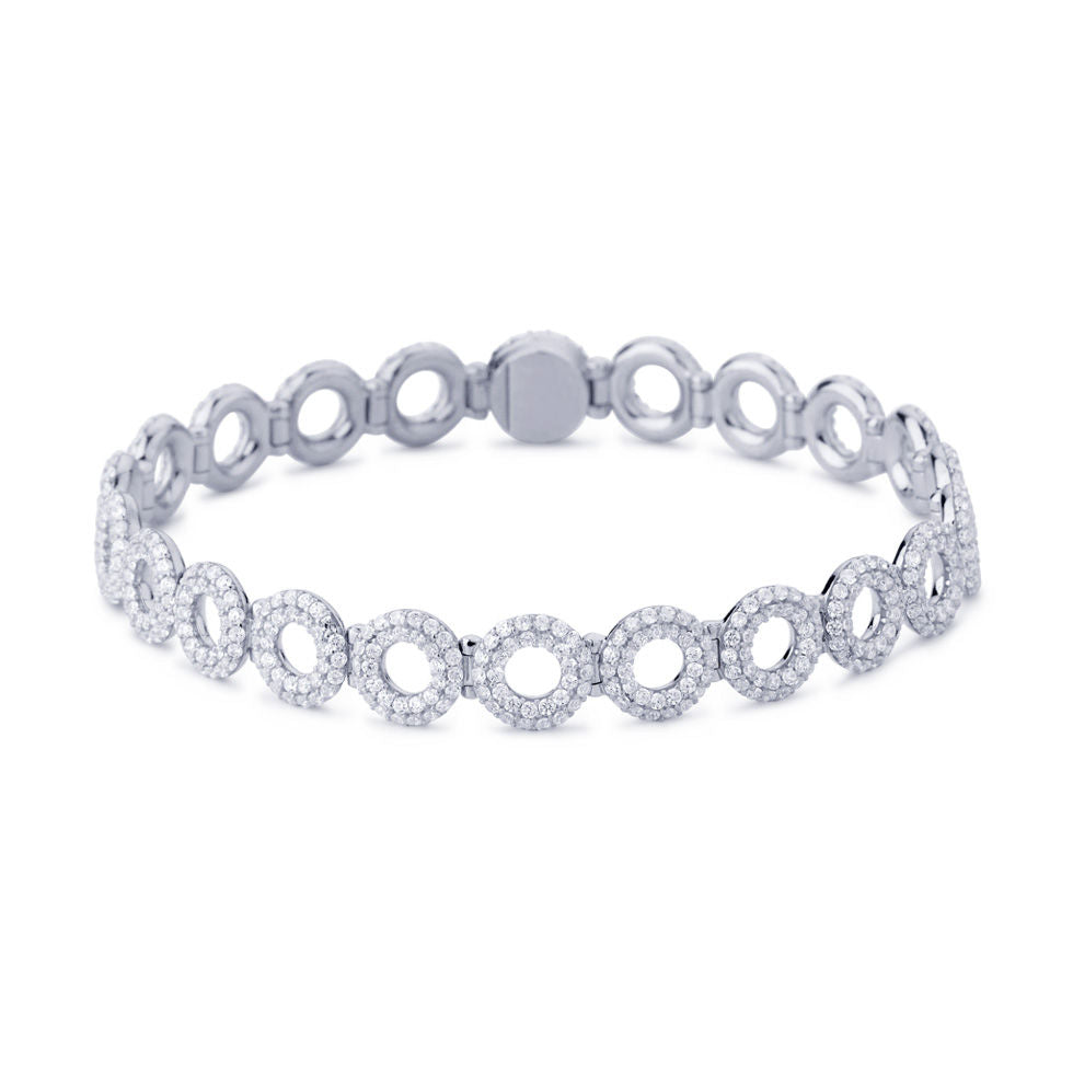 Matiné 18K Whitegold Bracelet w. 677 Diamonds
