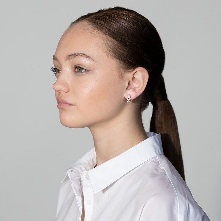 Matiné 18K Guld Hoops m. 144 Diamanter