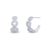 Matiné 18K Whitegold Hoops w. 144 Diamonds