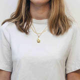 Flat Figaro Gold Plated Necklace