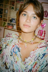 Smiley Necklace Yellow Beads