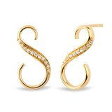 Sitana 18K Gold Studs w. 22 Diamonds