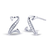 Sitana 18K Whitegold Hoops w. 22 Diamonds