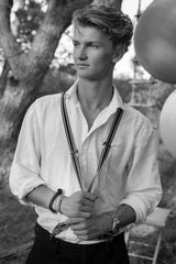 Julius men's 8 mm. 18K Whitegold Bangle