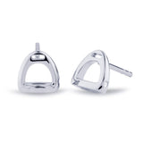 Fiontini 18K Whitegold Studs w. 4 Diamonds