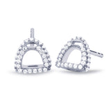 Fiontini 18K Whitegold Studs w. 66 Diamonds