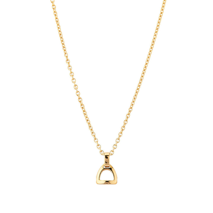 Fiontini 18K Gold Pendant w. 2 Diamonds