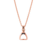 Fiontini 18K Rosegold Pendant w. 7 Diamonds