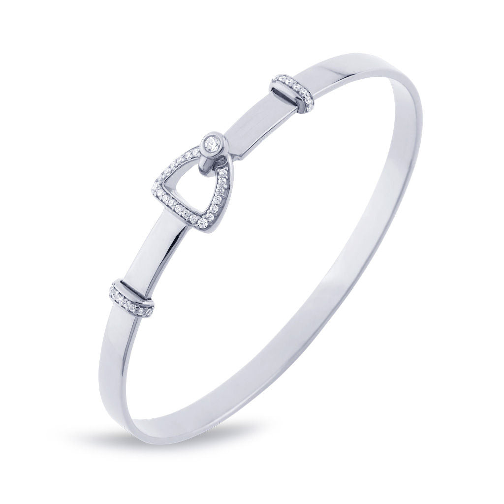 Fiontini 18K Whitegold Bangle w. 37 Diamonds