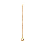 Fiontini 18K Gold Ear Pendant w. 2 Diamonds