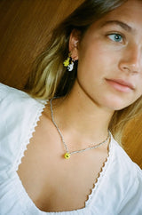 Simple Smiley Necklace Mixed coloured Beads